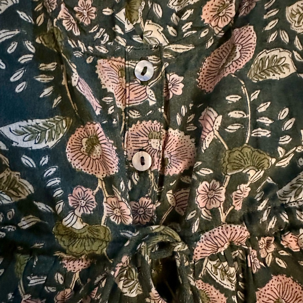 NATURAL LIFE Green Floral Midi Dress - Picture 4 of 9